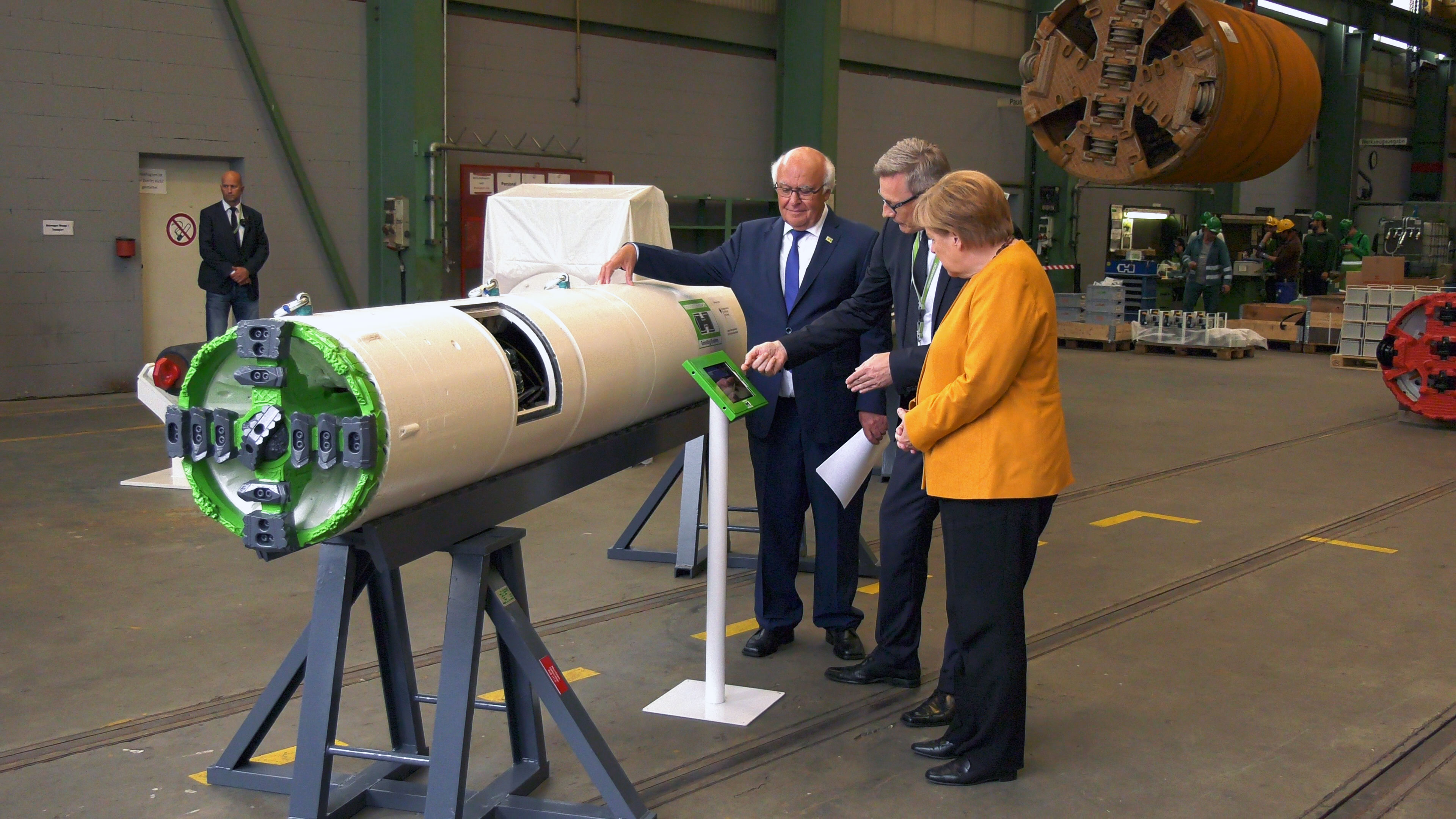 Herrenknecht Thomas Klatt Filmproduktion Merkel Besuch Schwanau TK IMAGES